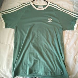 Turquoise adidas shirt